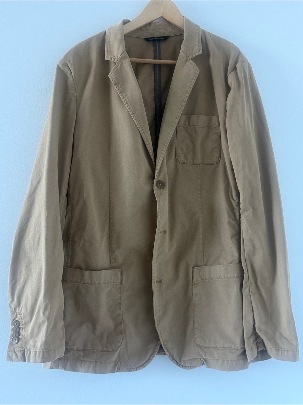 Casual Khaki Blazer Jacket